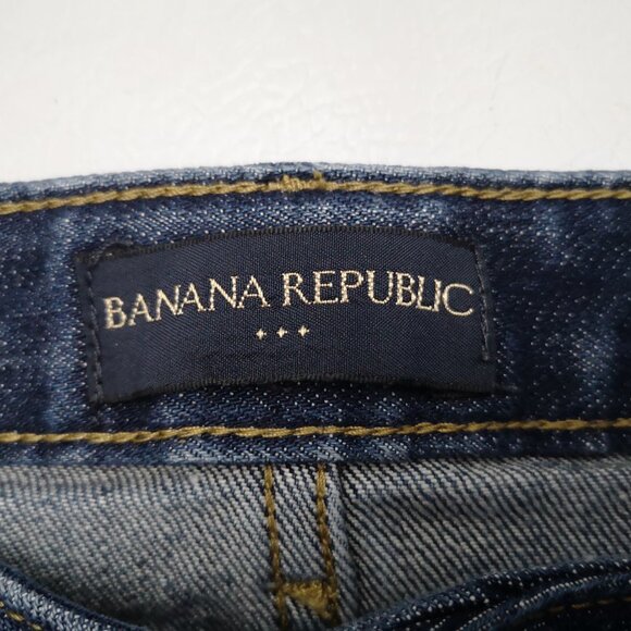 Banana Republic Factory Ladies Medium Wash Flare Leg Blue Jeans - Picture 3 of 13